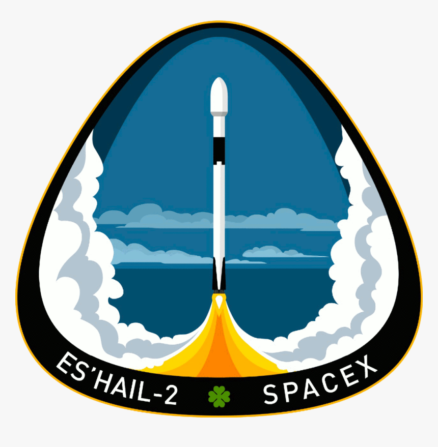 Spacex Es Hail Mission Patch, HD Png Download, Free Download