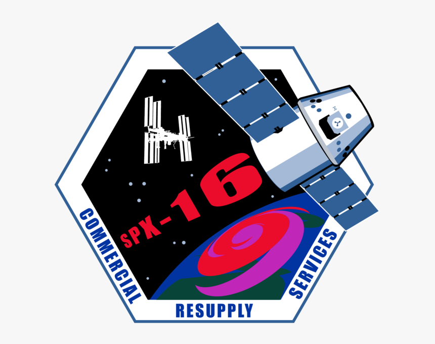 Spacex Crs-16 Patch - Space X Crs 16, HD Png Download, Free Download