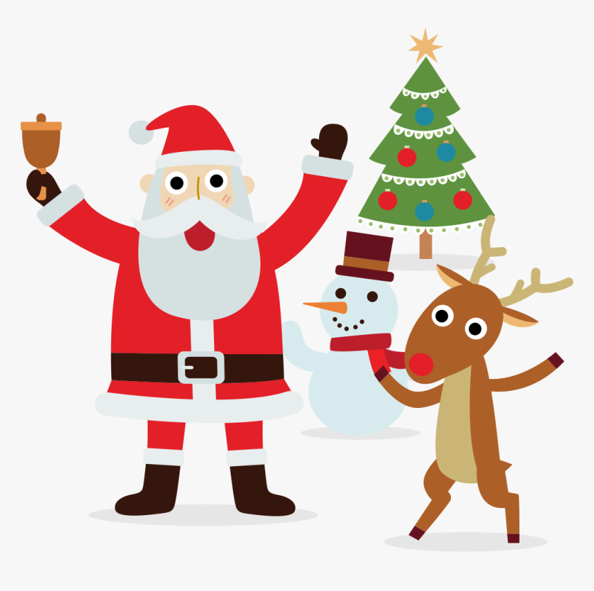 Santa2x - Christmas Competition Clipart Png, Transparent Png, Free Download