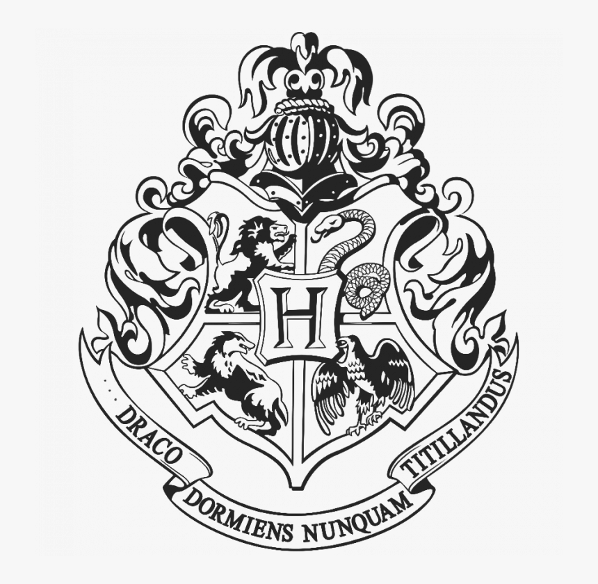 Hogwarts Logo Png Hogwarts Crest Harry Potter Coloring Pages Transparent Png Kindpng