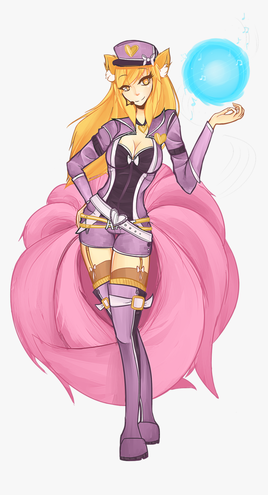 Popstar Ahri Chibi Png, Transparent Png, Free Download