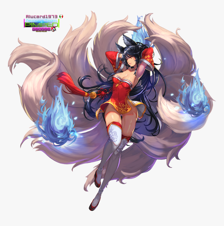 Png Ahri V1 - League Of Legends Vastaya People, Transparent Png, Free Download