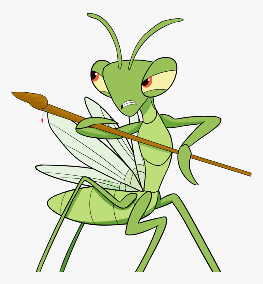 Praying Mantis Clipart Grasshopper - Cartoon, HD Png Download, Free Download