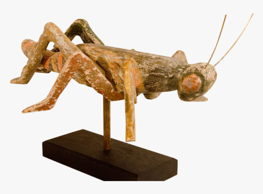 Folk Art Grasshopper Found At Www - Band Winged Grasshoppers, HD Png Download, Free Download