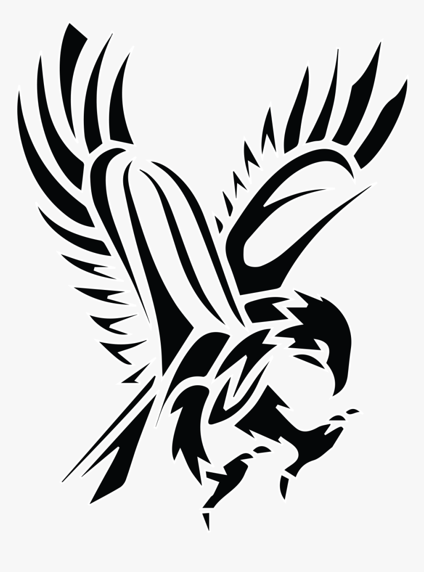 Tribal Wings Png - Hawk Tattoo Png, Transparent Png, Free Download