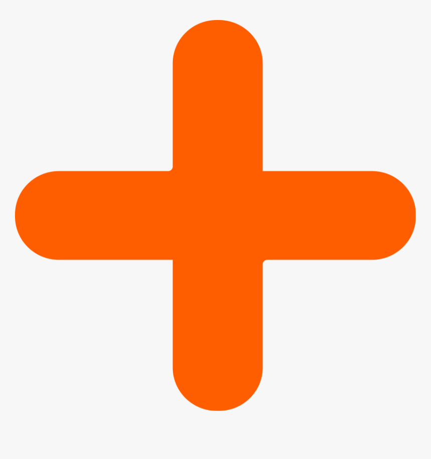 Plus Icon Png Orange Clipart , Png Download - Картинка С Плюсом, Transparent Png, Free Download