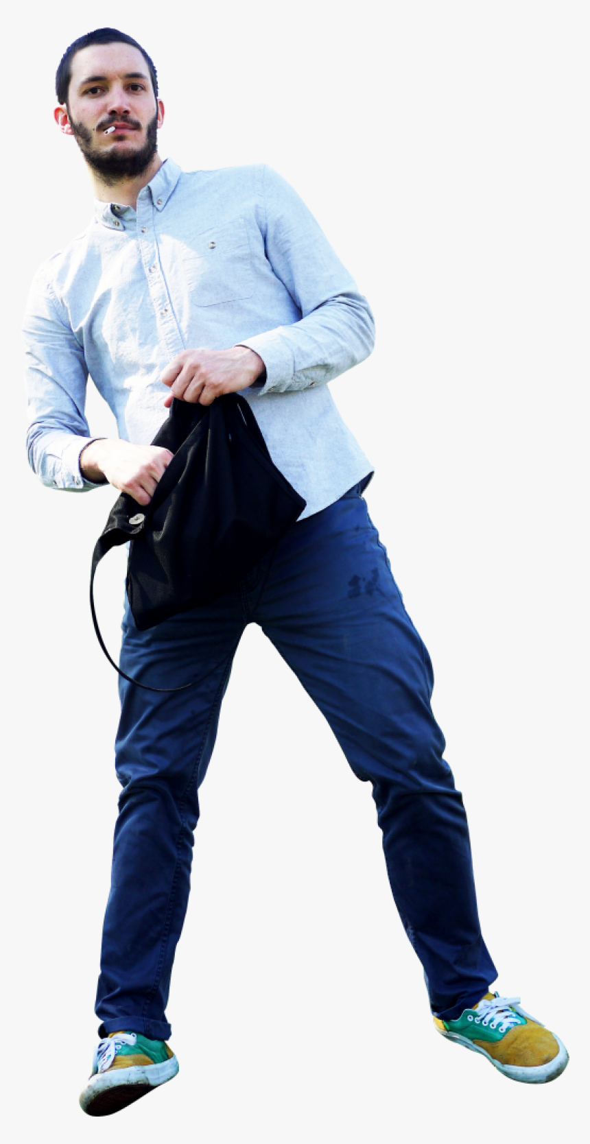 Standing Smoking Png Image - Weird Person Png, Transparent Png, Free Download