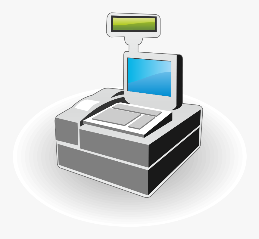 Cash Register Icon - Modern Cash Register Clipart, HD Png Download, Free Download