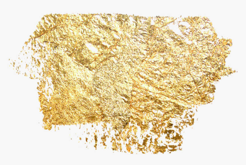 #overlay #smear #smudge #painting #paint #gold #brushstroke - Transparent Gold Dust, HD Png Download, Free Download