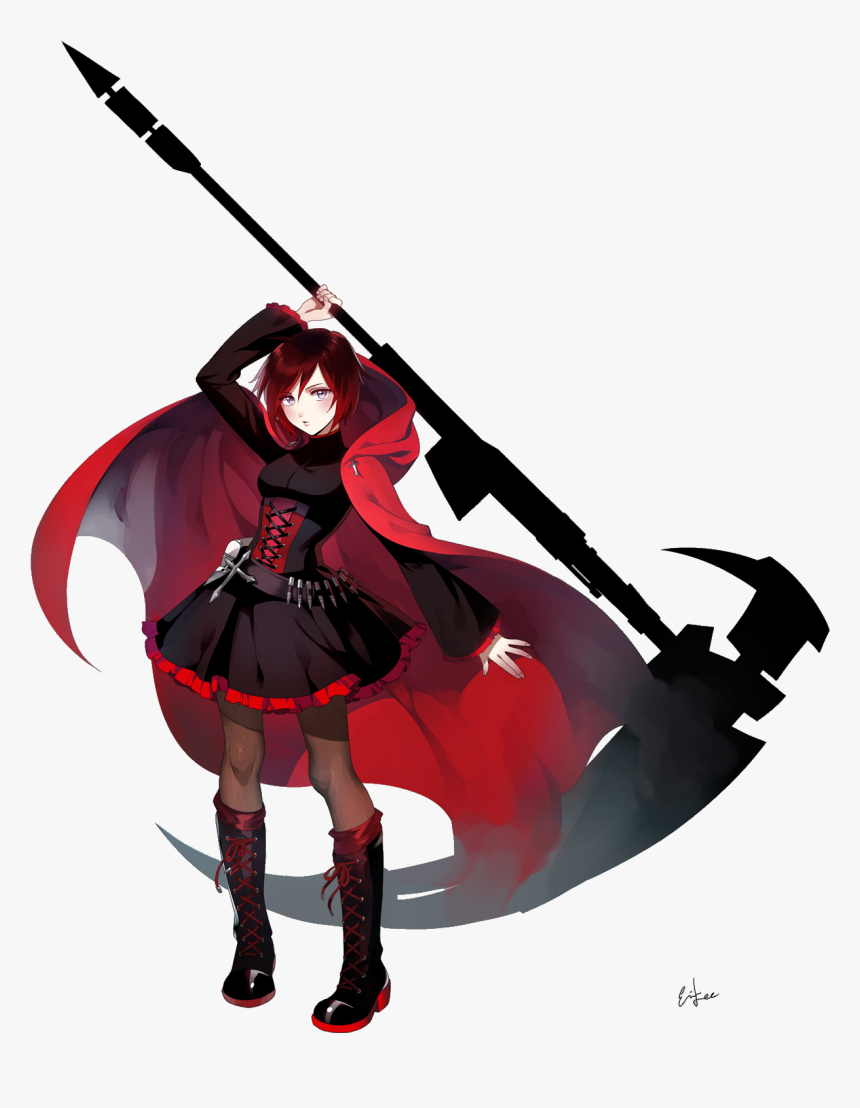 Ruby Rose - Trans - Rwby Volume 1 Outfits, HD Png Download, Free Download