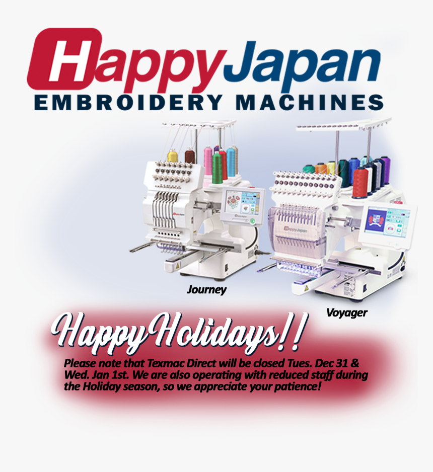 Happy Single-head Embroidery Machines - Flyer, HD Png Download, Free Download