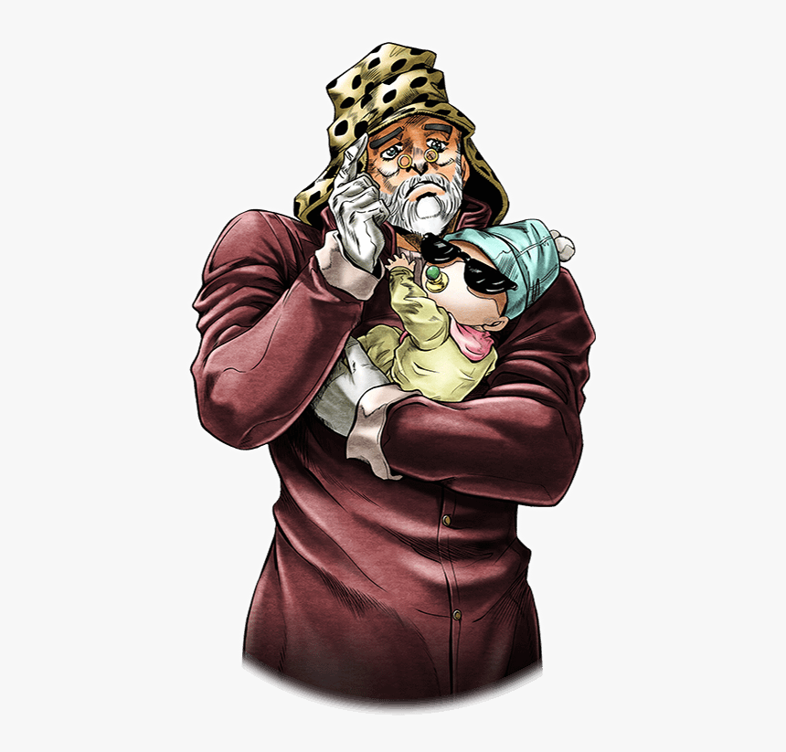 Unit Old Joseph And Invisible Baby - Joseph Joestar Invisible Baby, HD Png Download, Free Download