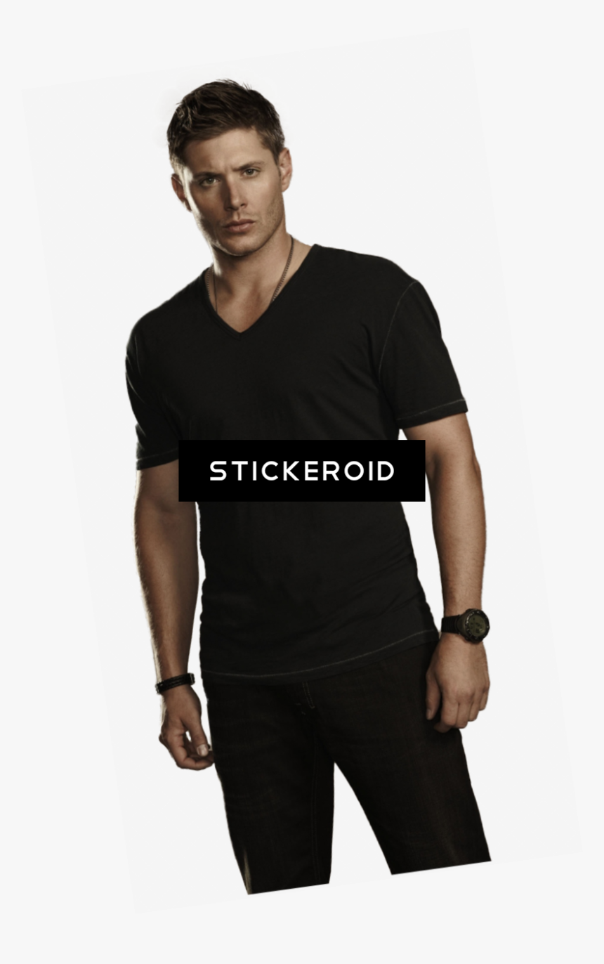 Dean Winchester Characters Fictional Supernatural - Dean Winchester Black Shirt, HD Png Download, Free Download