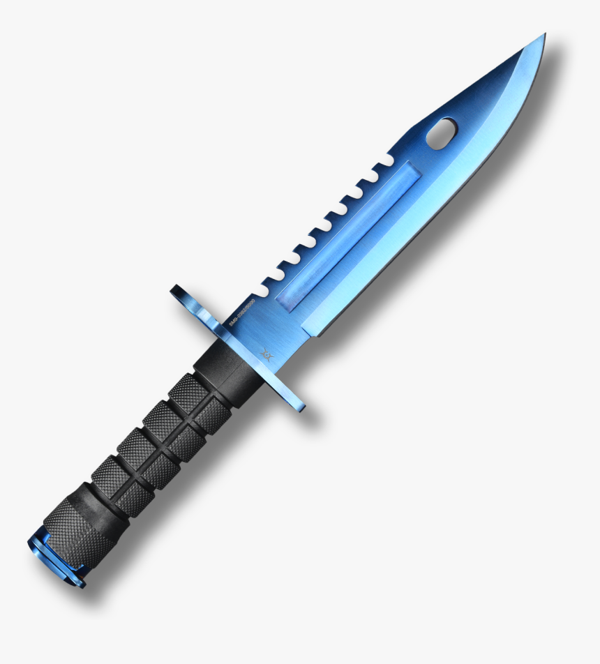 M9 Bayonet Elite Blue Steel - Cs Go Knife M9 Bayonet Png, Transparent Png, Free Download
