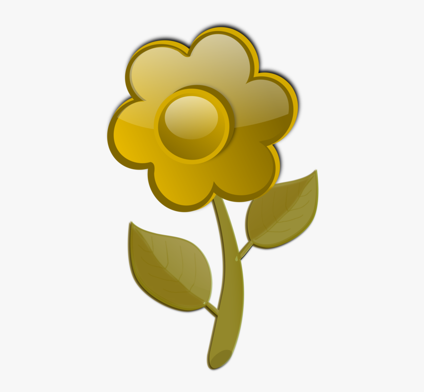 Plant,flower,sunflower - Clip Art Flower Stems, HD Png Download, Free Download