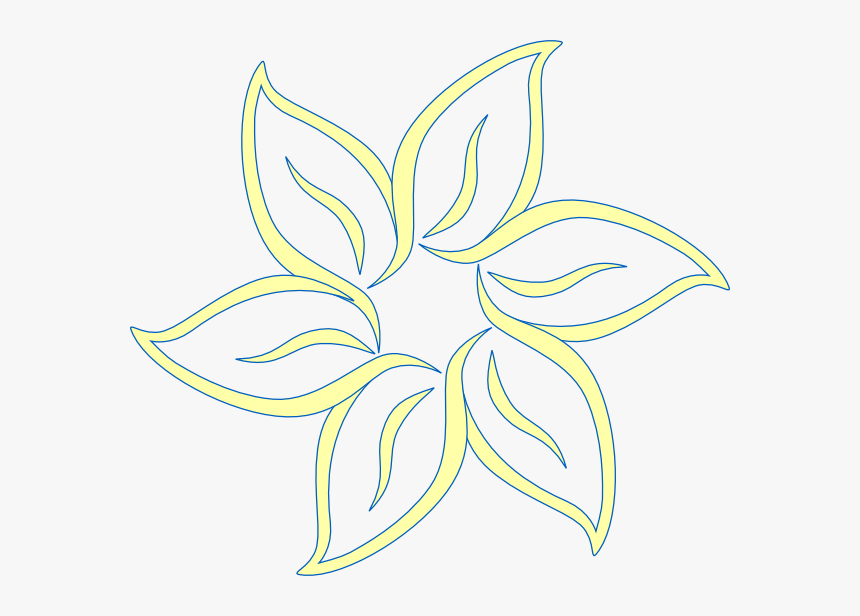 Yellow Blue Flower Clipart - Different Gobo Designs Flower, HD Png Download, Free Download