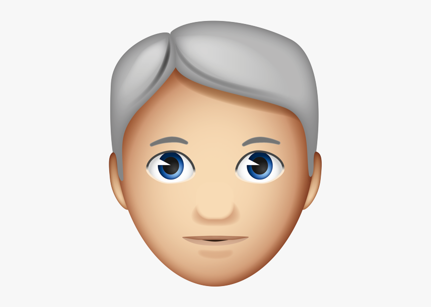 Gray Haired Man Emoji, HD Png Download, Free Download