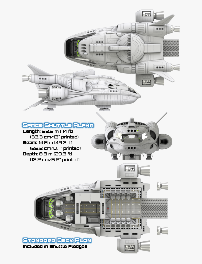 Starship Iii - 2nnd Dynasty Shuttle Alpha, HD Png Download, Free Download