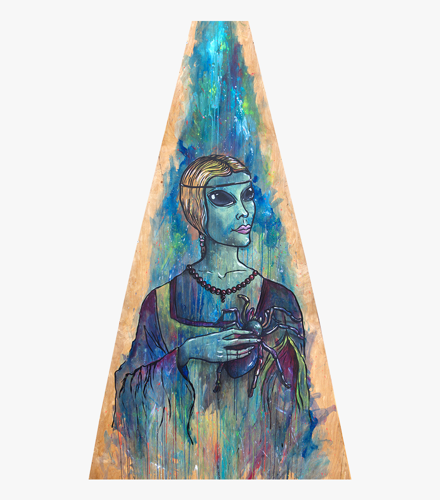 Lady With A Tarantula - Modern Art, HD Png Download, Free Download