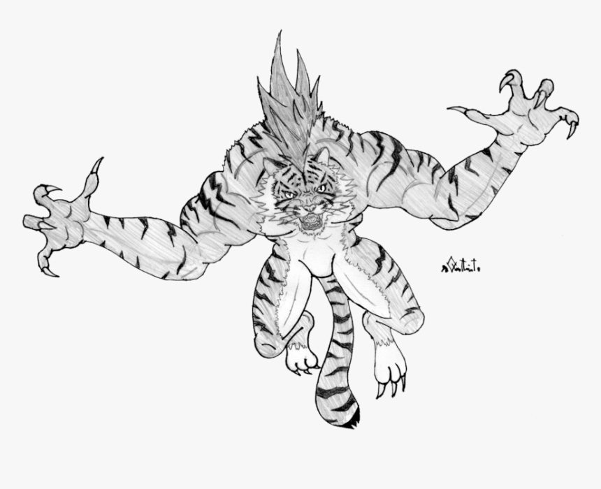 Of Fire Iii Weretiger - Breath Of Fire Ryu Tiger, HD Png Download, Free Download
