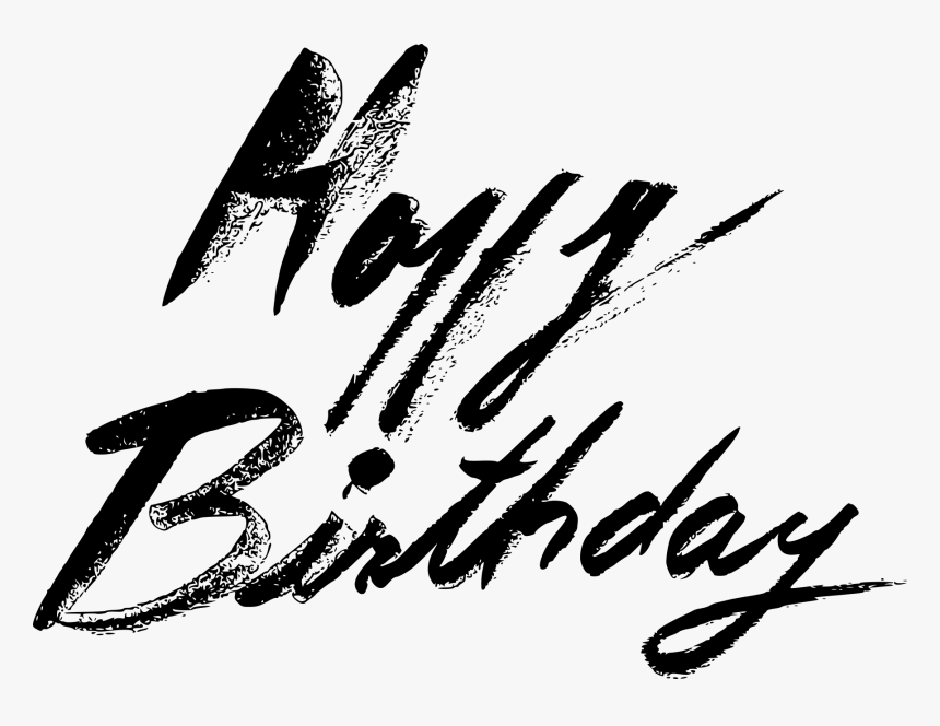 Happy Birthday Handwritten Calligraphy Vector 1 - Calligraphy, HD Png Download, Free Download