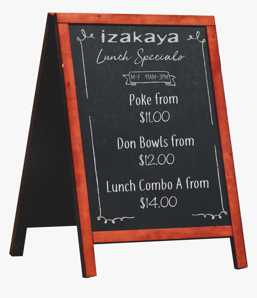 Izakaya Happy Hour Menu - Blackboard, HD Png Download, Free Download