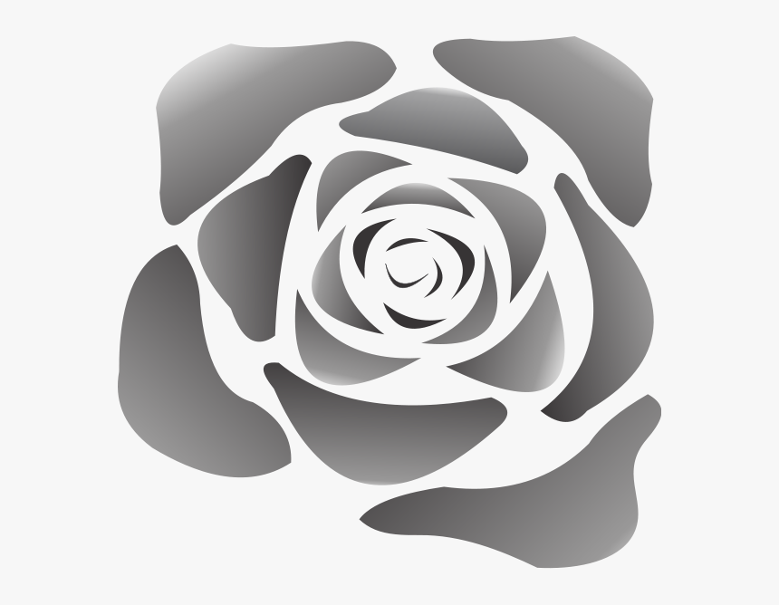 Black Rose Png Clip Arts - Cartoon White Rose Png, Transparent Png, Free Download