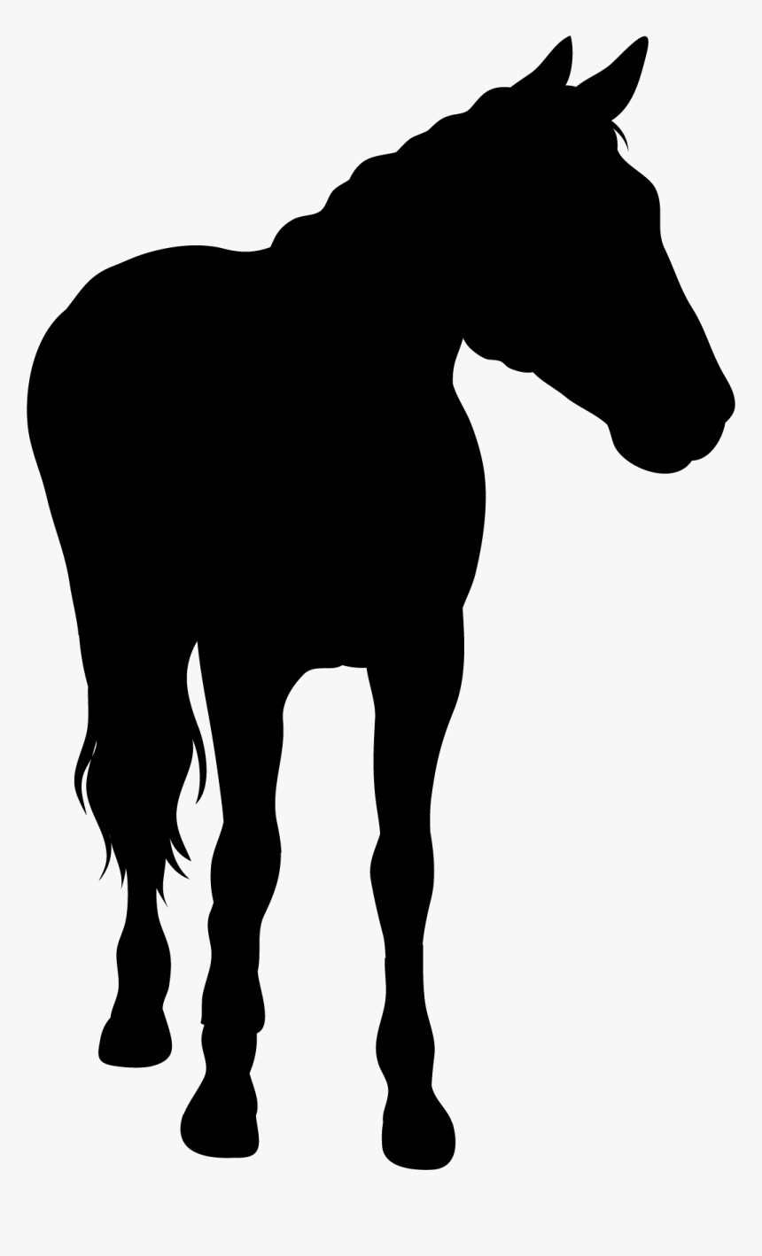 A Horse Silhouette Png Download - Silhouette Black Horse Png, Transparent Png, Free Download