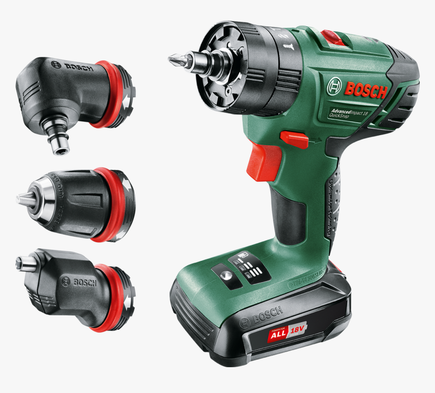 Bosch Advancedimpact 18 Quicksnap Hammer Drill, Green/black - Куплю Шоруповерт Бош В Україні, HD Png Download, Free Download