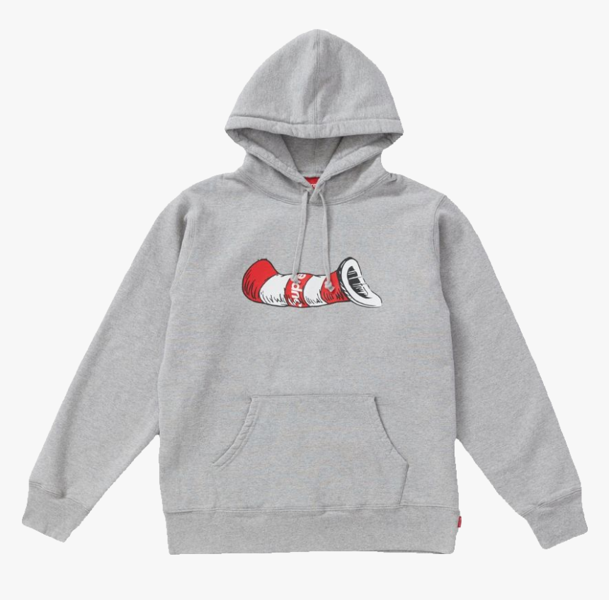 Seuss Cat In The Hat Hooded Sweatshirt - Dr Seuss Supreme Hoodie, HD Png Download, Free Download