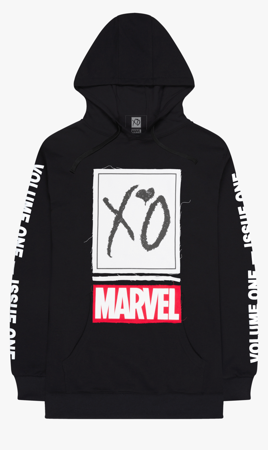 Marvel X The Weeknd Present , Png Download - Weeknd Marvel Hoodie, Transparent Png, Free Download
