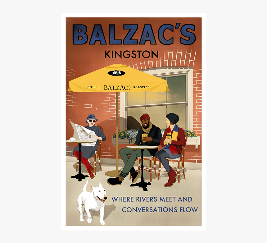 Balzac"s Kingston Café Poster - Kingston Ontarii Vintage Poster, HD Png Download, Free Download