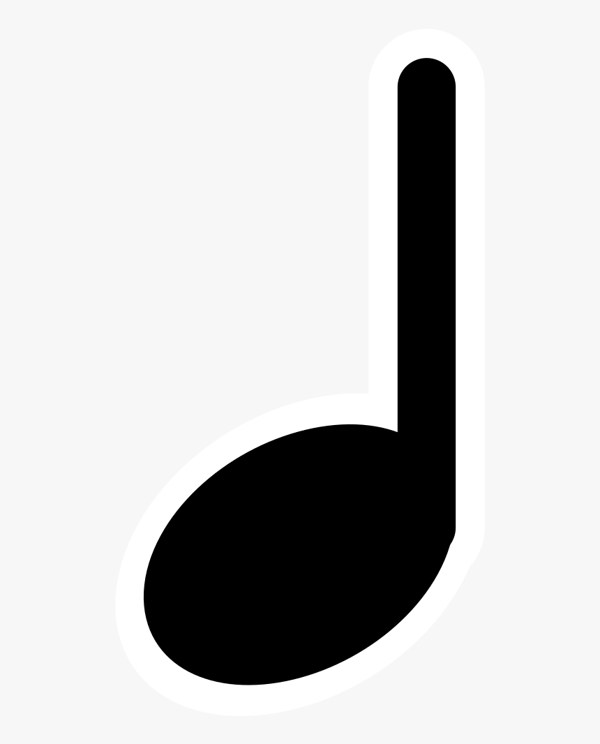 Mono Music Quarternote - Music Symbols Quarter Note, HD Png Download, Free Download