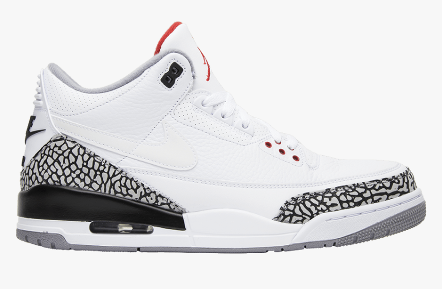 Jordan 3 White Cement Jth, HD Png Download, Free Download