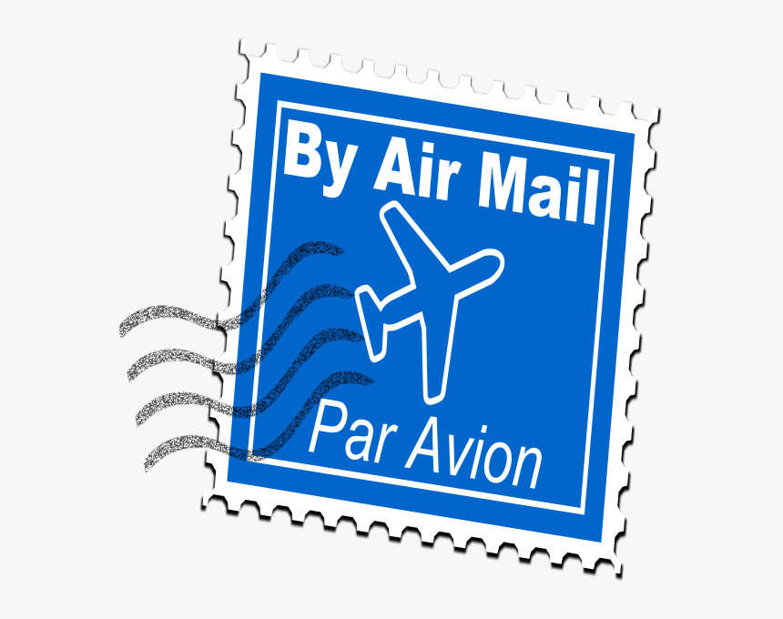 Air Mail Postage Stamp Png Clip Arts - Air Mail Clipart, Transparent Png, Free Download