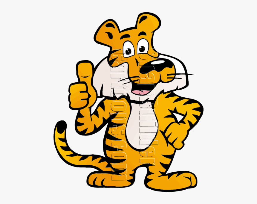 Tiger Standing With Thumb Up - Tiger With Thumb Up, HD Png Download, Free Download