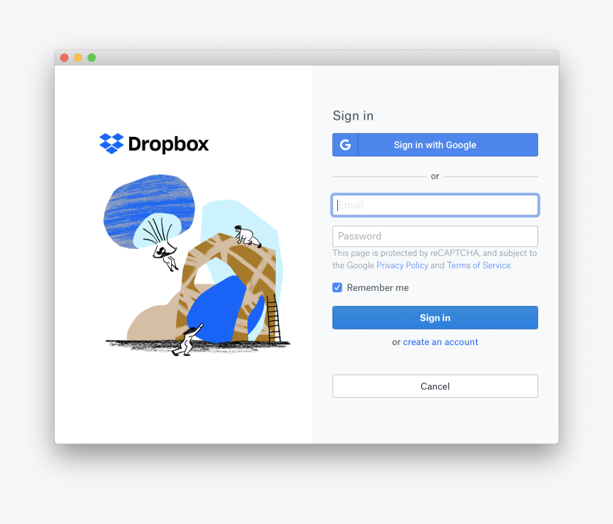 Dropbox Sign In - Español Ejemplos De Formularios, HD Png Download, Free Download