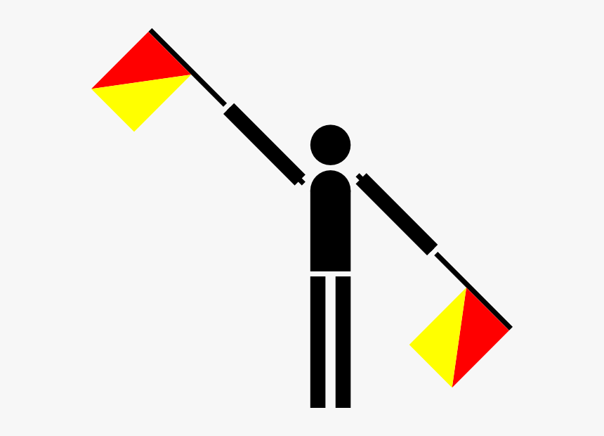 Flag Cancel Free Download - Semaphore Png, Transparent Png, Free Download