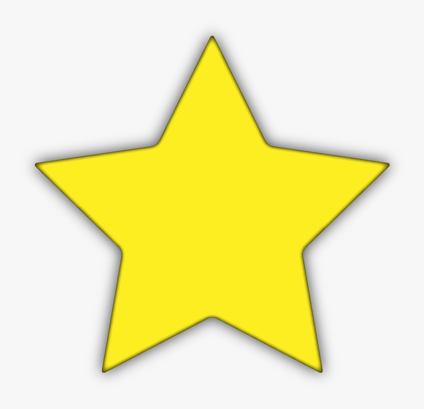 Transparent Yellow Stars Clipart - Star With Black Background, HD Png Download, Free Download