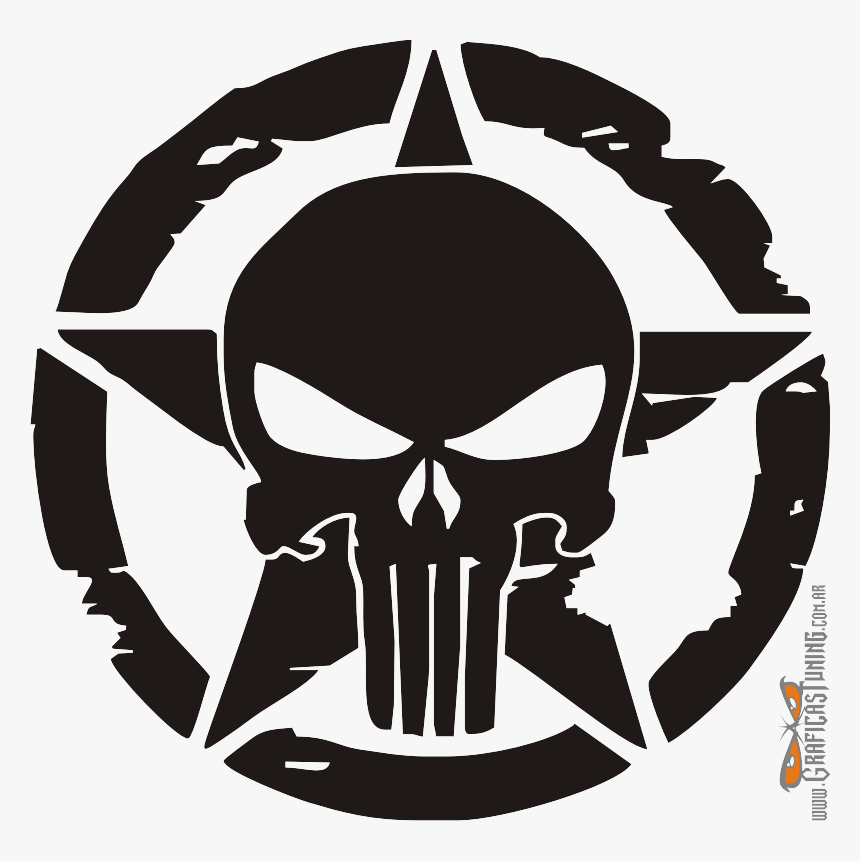 Punisher Skull Drawing, HD Png Download, Free Download