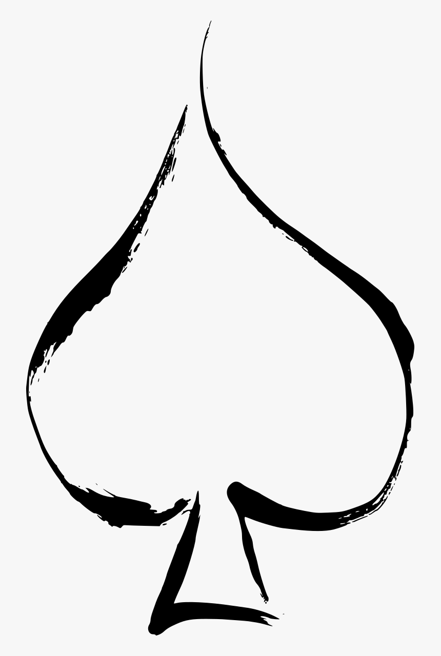 Spade Symbol Png Ace Of Spades Drawing, Transparent Png kindpng