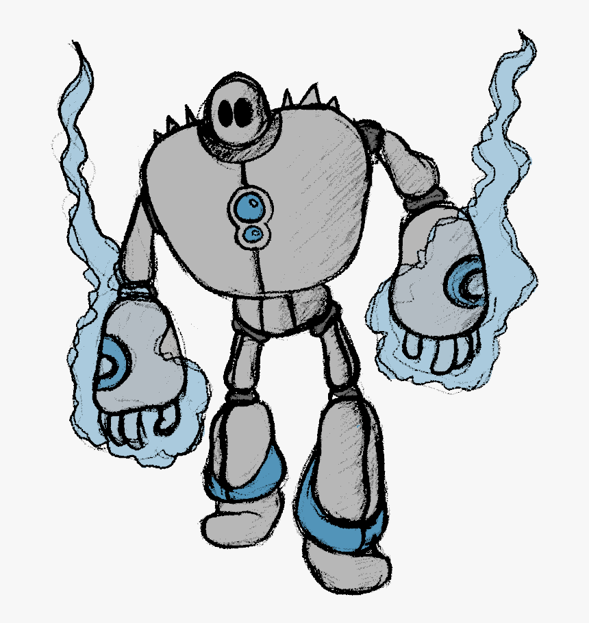 Golem Col - Drawing Robot Cartoon, HD Png Download, Free Download