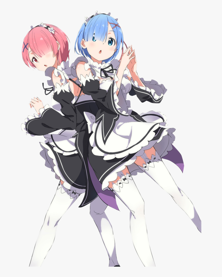 Thumb Image - Re Zero Rem And Ram Render, HD Png Download, Free Download