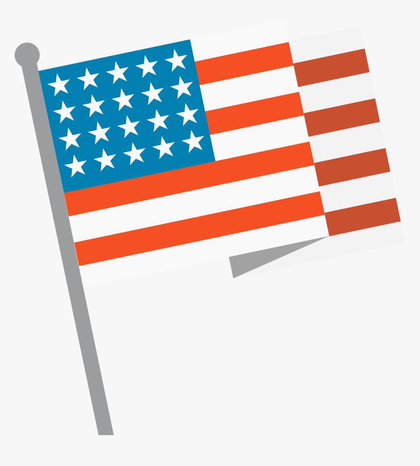 Of The United States Vector Hand Painted - American Flag Ilustration Png, Transparent Png, Free Download