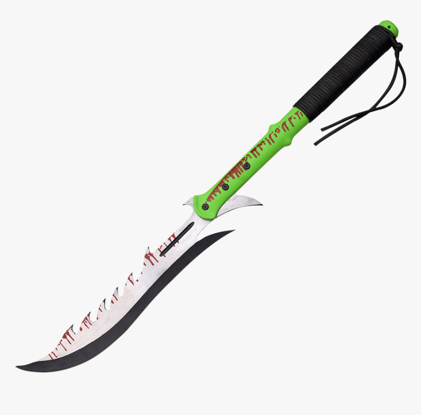Saw Back Zombie Hunter Machete - Guan Dao Sword, HD Png Download, Free Download