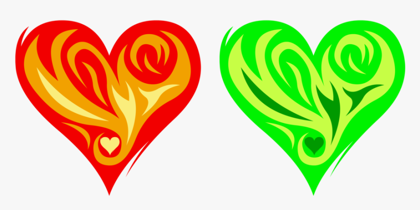 Transparent Green Heart Png - Mlp Flame Heart Cutie Mark, Png Download, Free Download