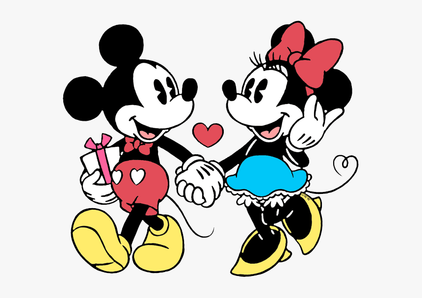 Mickey And Minnie Mouse Walking Hand In Hand 恋愛 ミッキー ミニー Hd Png Download Kindpng