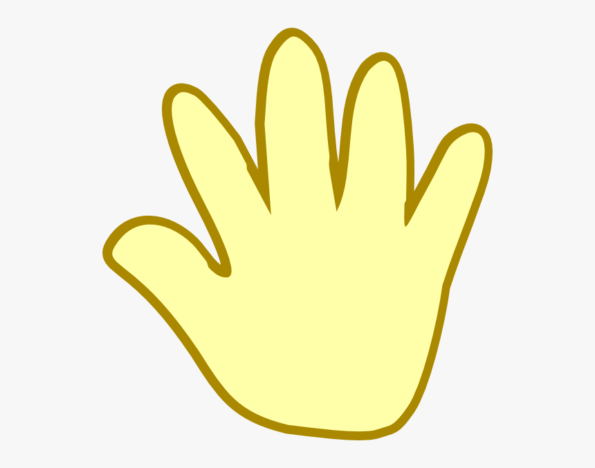 Yellow Hand Cartoon, HD Png Download, Free Download