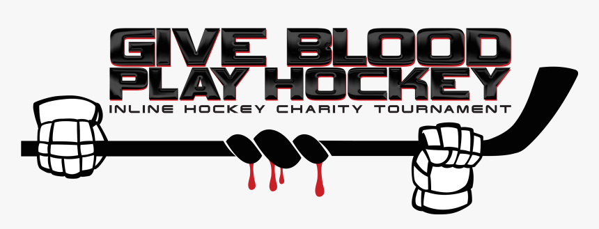 Give Blood Play Hockey Png, Transparent Png, Free Download