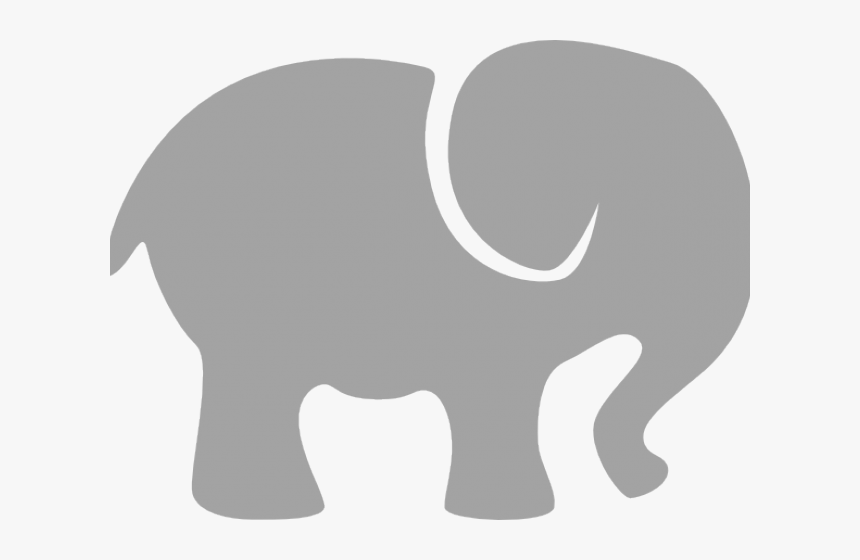 Grey Elephant Clip Art, HD Png Download, Free Download
